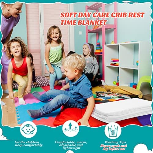 Lounsweer 10-Pack Daycare Blanket 39 x 59 Inch White