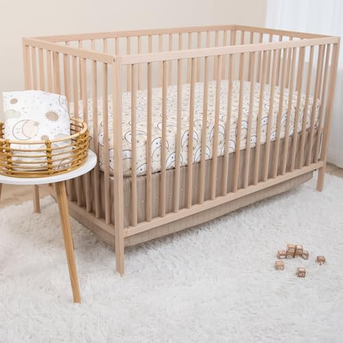The Peanutshell 5 Piece Crib Bedding Set - Starry Skies