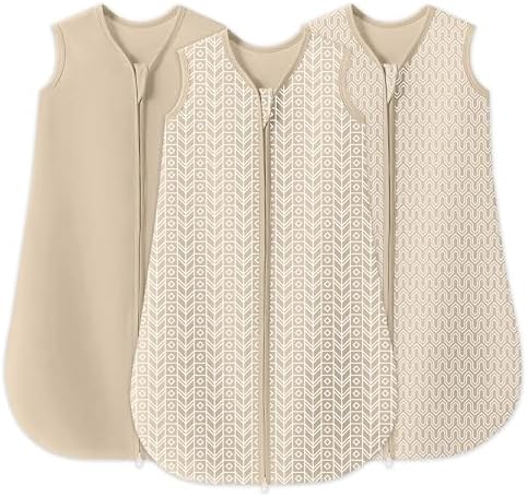 SWEET DOLPHIN 6-12M Baby Sleep Sack 3 Pack - 100 Cotton TOG 05