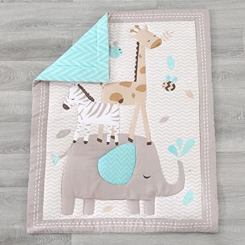 Wowelife Premium 3-Piece Crib Bedding Set Gray Elephant