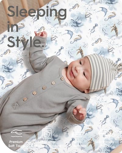 TotBasic Pack Play Sheets 2 Pack Ultra Soft Mini Crib Sheets