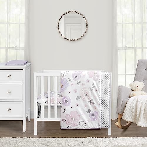 Sweet Jojo Designs Boho Floral Mini Crib Bedding Set 1