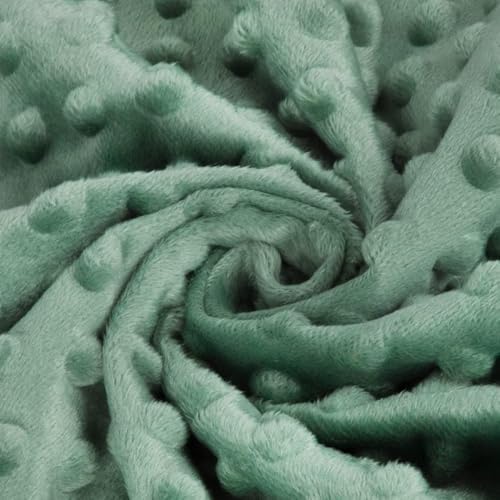 BORITAR Double Layer Minky Blanket with Dotted Backing
