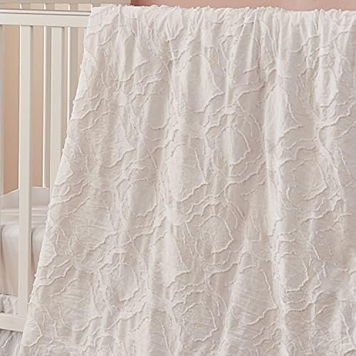 Brandream Floral Crib Bedding Set for Girls 6 Piece