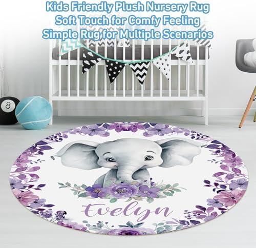 Dyoart Personalized Baby Bedding Set with Elephants