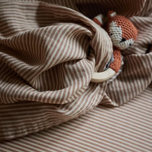 Huxie Mini Crib Sheets Organic Cotton Muslin Fitted 24x38