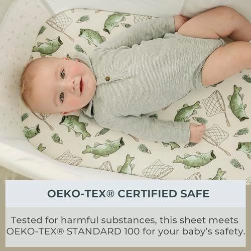 Pobibaby 2 Pack Bassinet Sheets Cotton 33x20