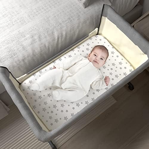 Moonsea Bassinet Sheets 4 Pack - Grey 33 x 20