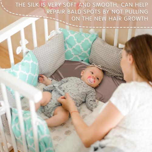 Hosuly 2 Pcs Satin Bassinet Sheets for Newborn Infant