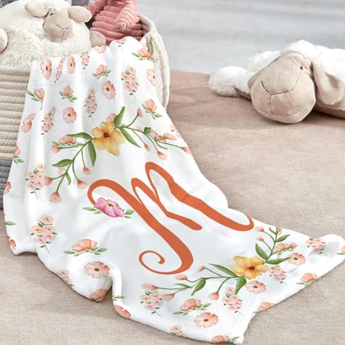Custom Name Crib Bedding Set - Yellow Flower Pattern for Baby Girls