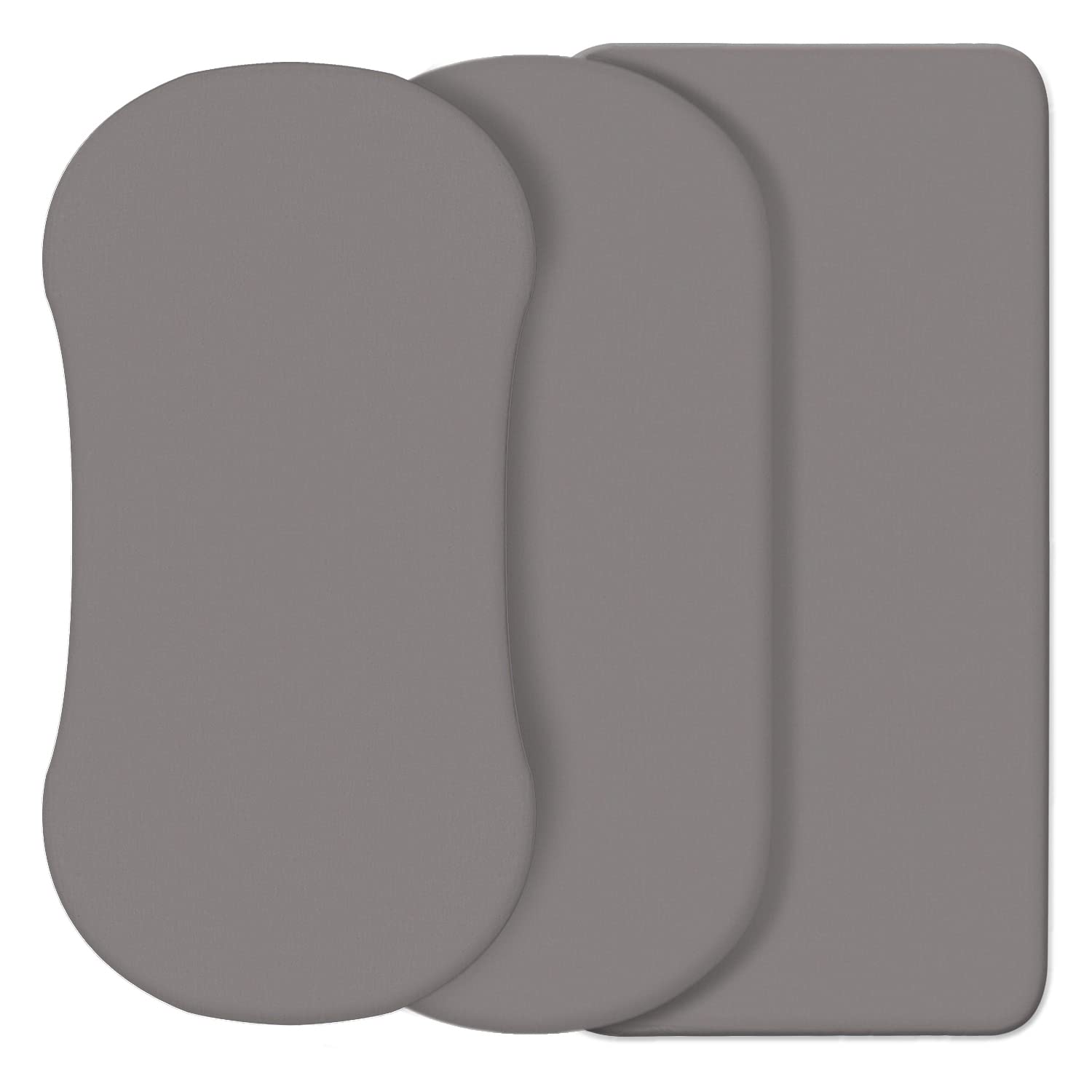 CaSaJa Grey Bassinet Sheet Set 3 Pack 1