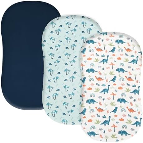 Davids Kids 3 Pack Crib Sheets Dinosaur Blue
