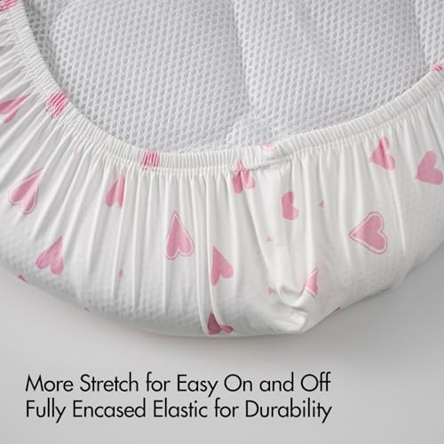 Soarwg Kids Bassinet Sheets 2-Pack Soft Breathable