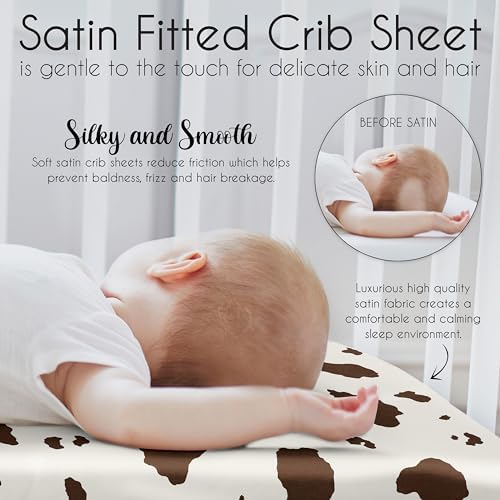 Sweet Jojo Designs Western Cow Print Crib Sheet