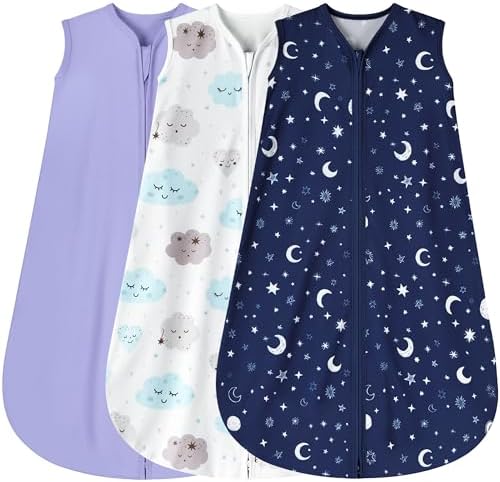 3 Pack Baby Sleep Sack 12-18 Months Rayon Cotton 1