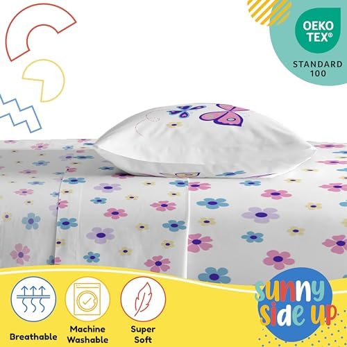 Sunny Side Up Flutter Toddler Sheet Set - 3 Piece