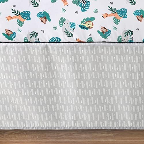 The Peanutshell Safari Crib Bedding Set 3 Piece