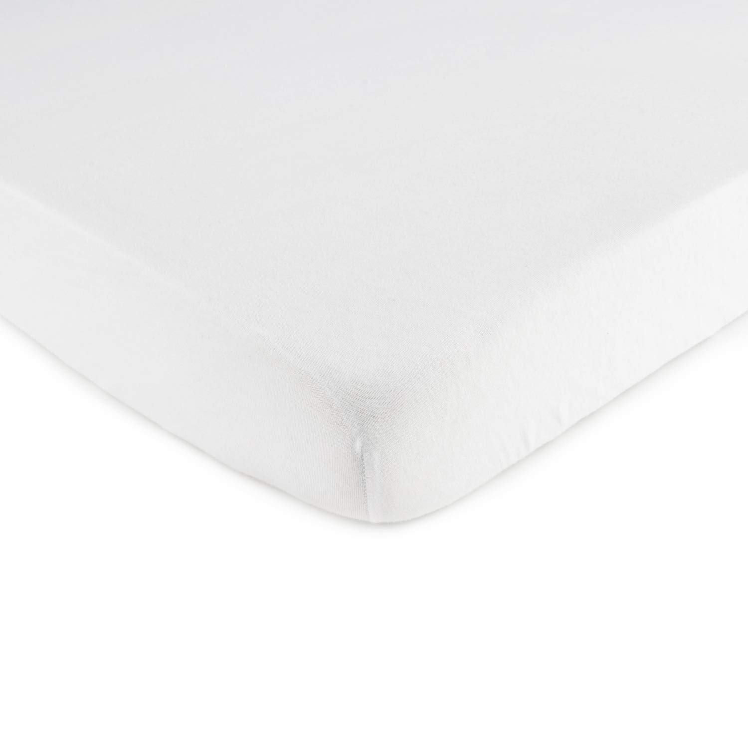 SheetWorld Fitted Cradle Sheet 18 x 36 Organic White 100 Cotton