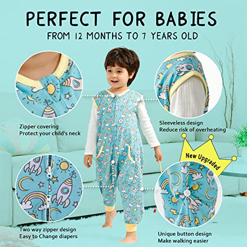 WONDAY Toddler Sleep Sack with Legs 05TOG Cotton