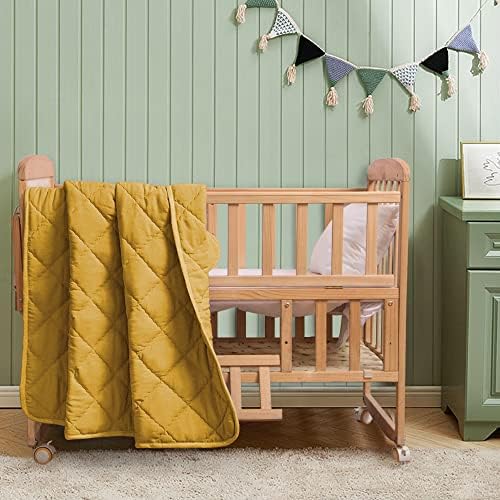 FLXXIE Toddler Quilt 39x47 Inches Yellow