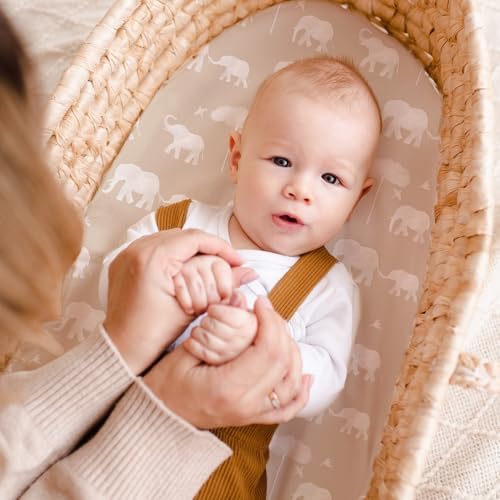 CIVARUA KIDS Stretchy Ultra Soft Bassinet Sheet Set 3-Pack 1