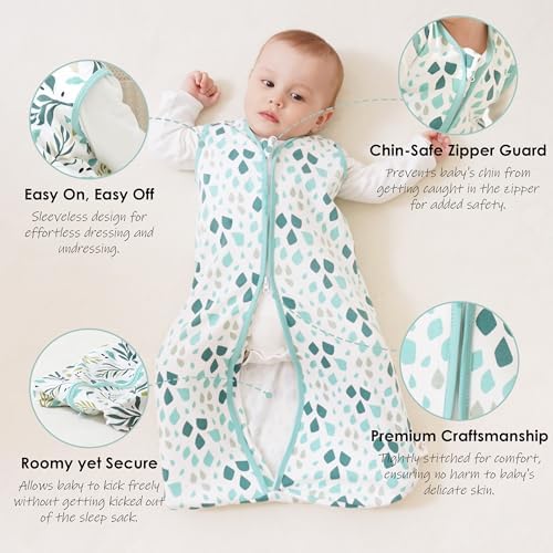 Cute Castle 18-24 Months Sleep Sack 3 Pack Green 1