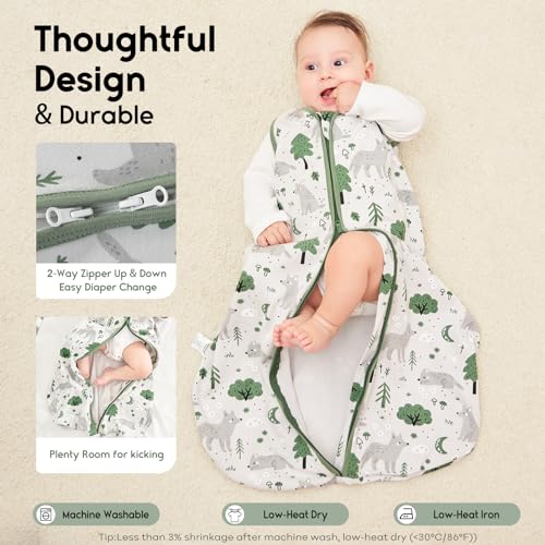 Yoofoss 12-18 Months Sleep Sack 2 Pack TOG 10 Organic Cotton Blanket