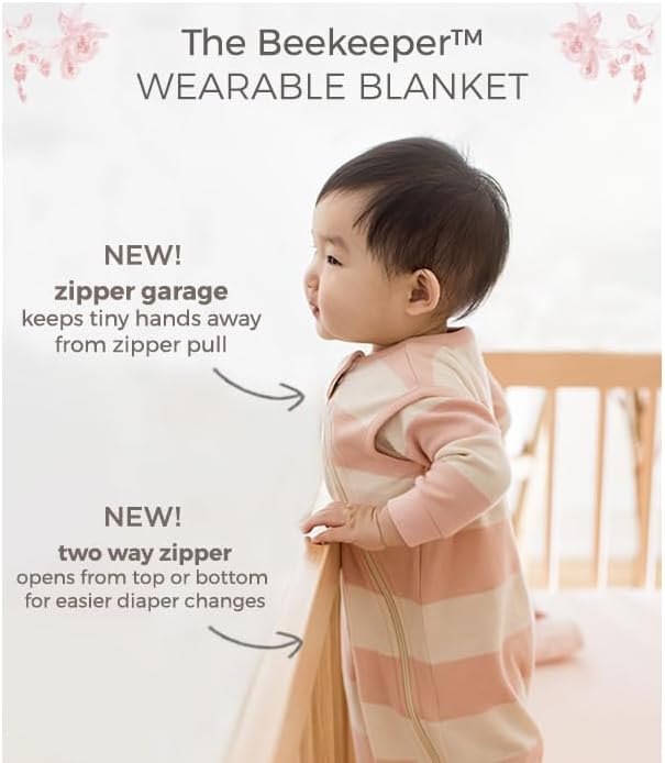 Burts Bees Organic Cotton Baby Beekeeper Wearable Blanket 1