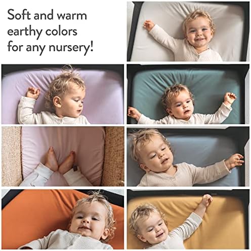 Joey Joan Bassinet Sheets 2 Pack - 14x29 Light Dark Sage Green