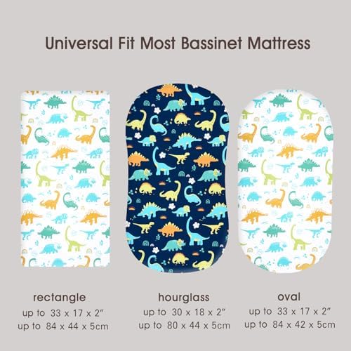 PHF Dinosaur Bassinet Sheet Set 2 Pack 1