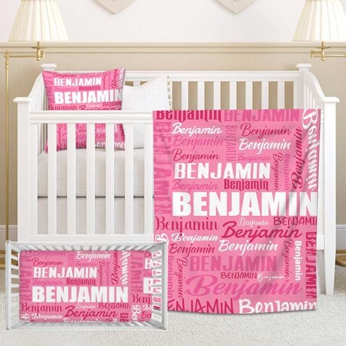 Personalized Crib Bedding Set with Monogram Name 1
