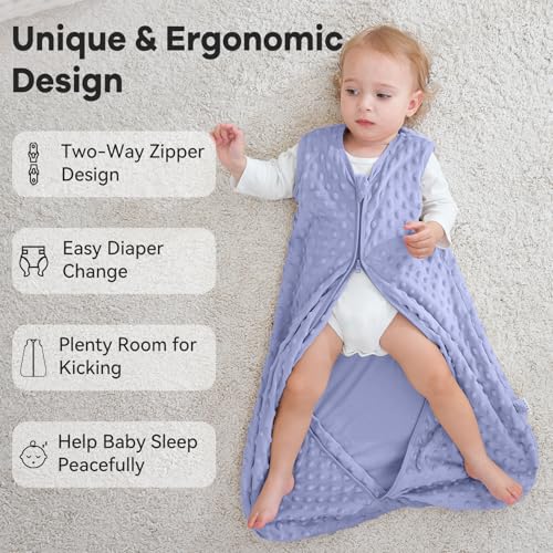 Unnivoll Fleece Sleep Sack 6-12 Months Taro Purple 15 Tog