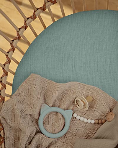 Blissful Diary Muslin Bassinet Sheets 2 Pack