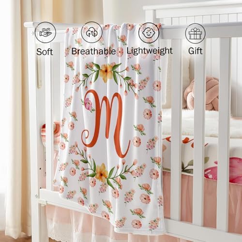 Custom Name Crib Bedding Set - Yellow Flower Pattern for Baby Girls