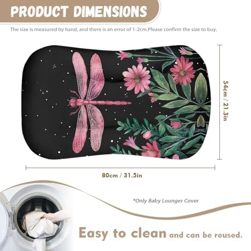 ZDCUSTOM Dragonfly Flower Bassinet Sheet Soft Breathable and Universal Fit