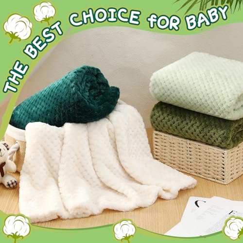 Frienda 4 Pcs Fluffy Baby Blanket for Boys Girls 32x24 Inch
