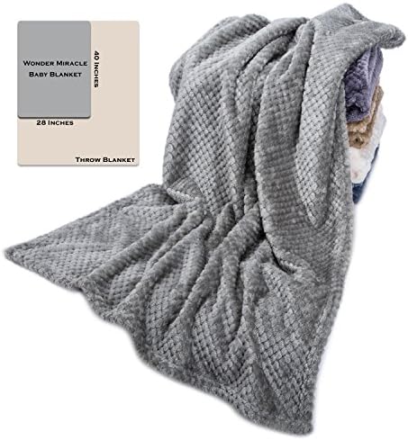 Fluffy Baby Blanket for Newborn Soft Thermal Microfleece Crib Cover
