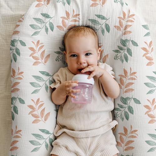 LYRICHOM Muslin Bassinet Sheets 2 Pack for Baby Boy and Girl 1