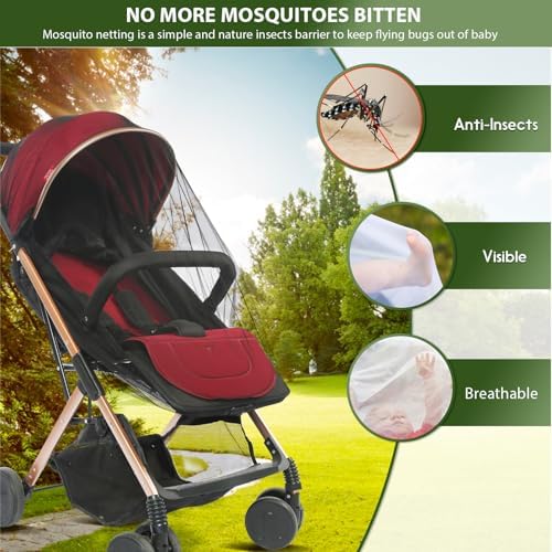 AMORBASE Universal Mosquito Net for Strollers