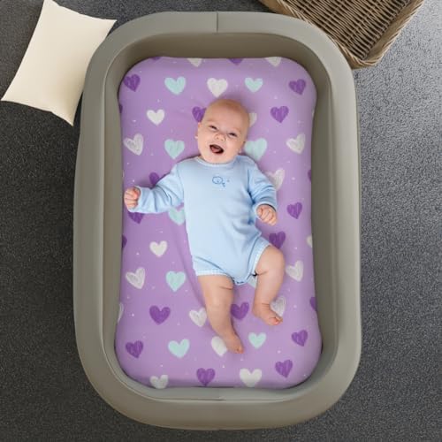 4 Pack Soft Bassinet Sheets Set for Baby Girls