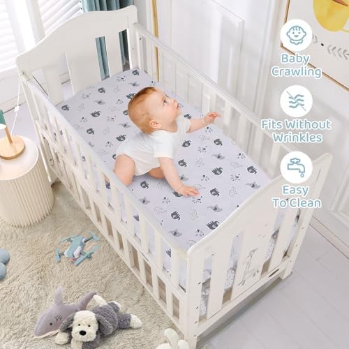 Wowelife Elephant Crib Bedding Set for Boys 1