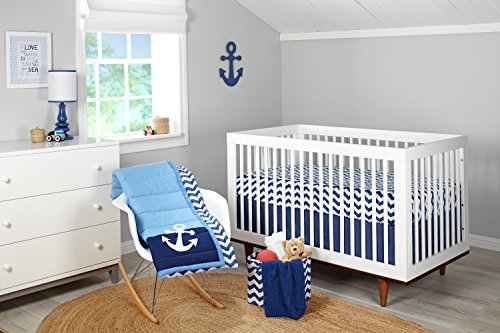 NoJo Little Love Crib Skirt with Dust Ruffle