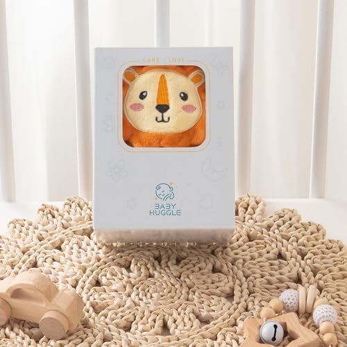 Babyhuggle Foldable Lion Plush Blanket - Soft and Safe for Newborns