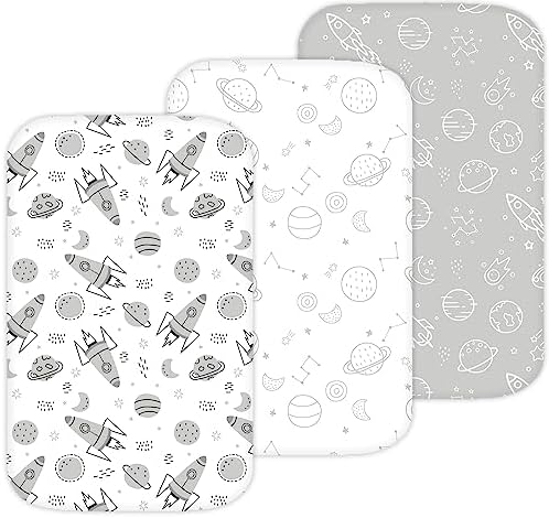 Tansy Panda Bassinet Sheets 3 Pack 33x20 Inch