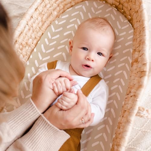 CIVARUA KIDS Bassinet Sheets 3 Pack Cloud Rainbow