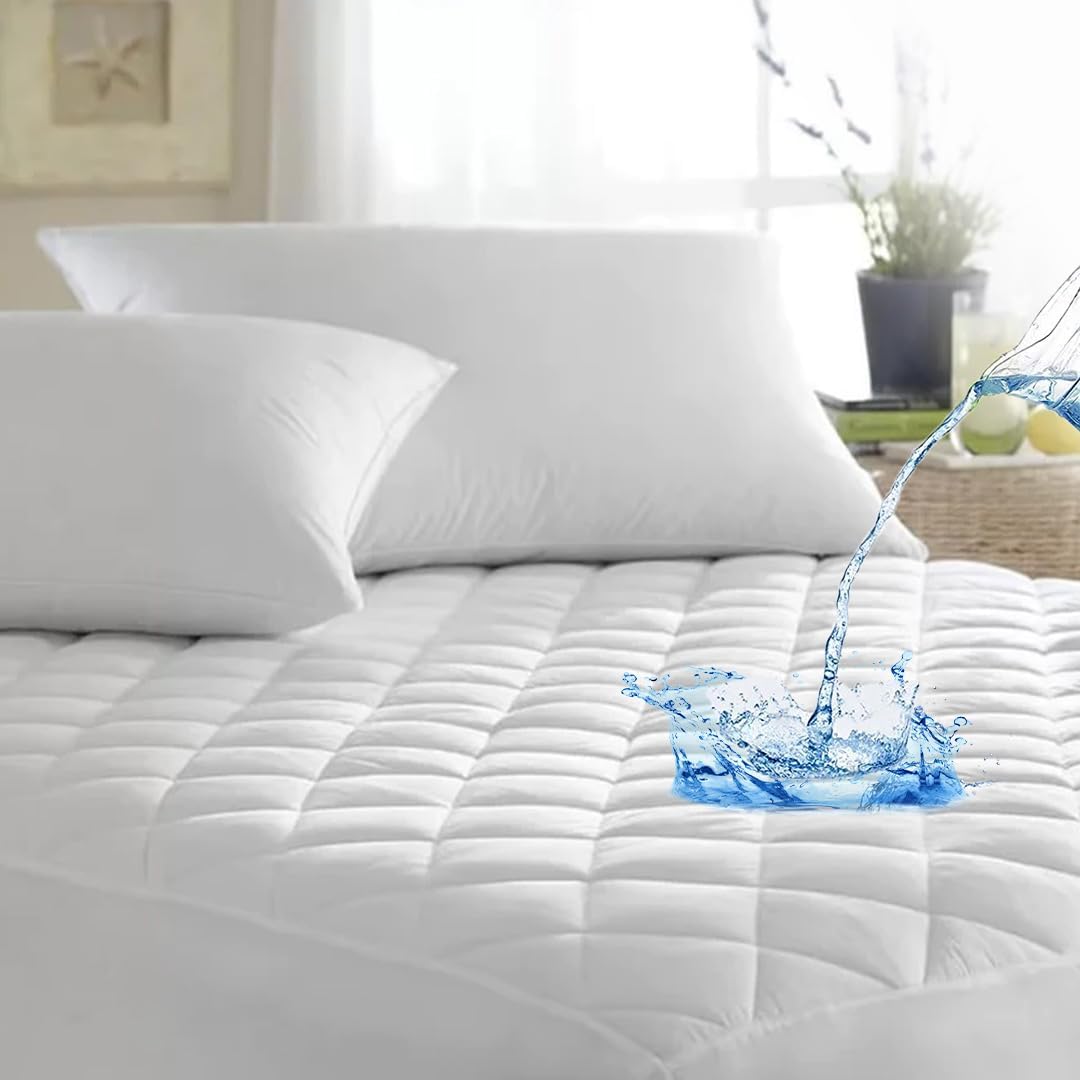Abstract Cradle Waterproof Mattress Cover - 18x36 White