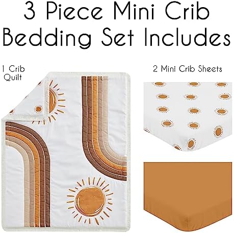Sweet Jojo Designs Rainbow Boho Crib Bedding Set
