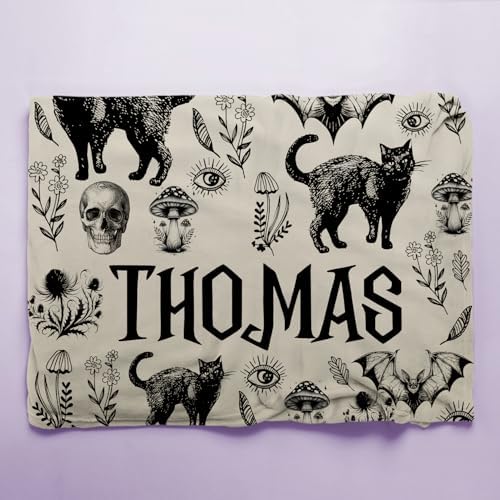 Zocoshi Halloween Baby Blanket with Custom Name