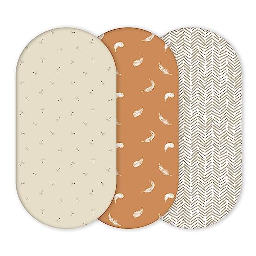 Yunioo Premium Fitted Bassinet Sheets 32x16
