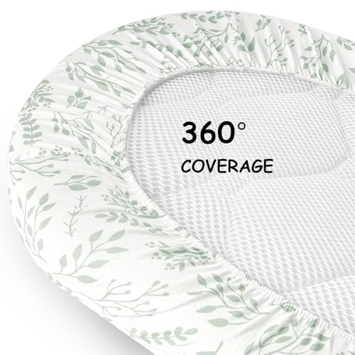 Yoofoss Bassinet Sheets 3-Pack Fitted Set